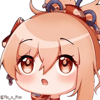 🤗 f8924457 @FIX_X_FOX adesivo, carino, anime, manga, personaggio, kawaii telegram sticker