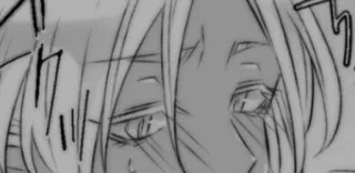 ☺ d305cab4 Anime, Manga, Cara, Ojos, Primer plano, Emocional telegram sticker