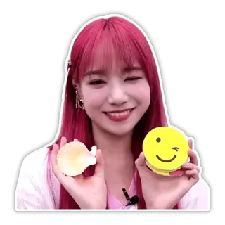 😉 bc1da7f1 Frau, Lächeln, Zwinkern, Person, Rote Haare, Süß telegram sticker