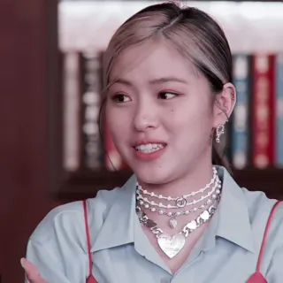 🥢 8f224d8b mulher, colar, retrato, asiática, brincos, joias telegram sticker