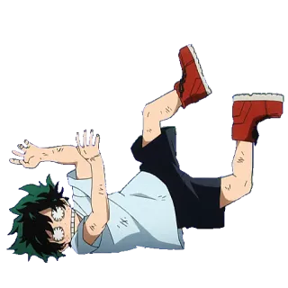 😖 d520e44e Izuku Midoriya My Hero Academia Anime, Manga, Deku, Izuku, Midoriya telegram sticker