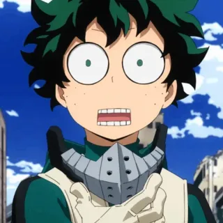Izuku Midoriya @MyHeroAcademia_Fans telegram stickers