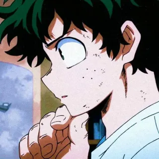 ⚓ 4b5fa7c0 Izuku Midoriya My Hero Academia Аниме, Манга, Изуку Мидория, Моя геройская академия, Персонаж, Герой, Деку telegram sticker