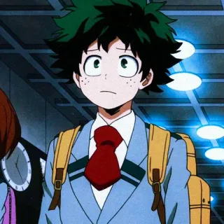 ⚓ 726d6461 Izuku Midoriya My Hero Academia Аниме, Манга, Студент, Моя геройская академия, Изуку Мидория, Деку telegram sticker