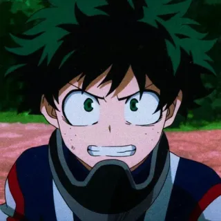⚓ aa13d09e Izuku Midoriya My Hero Academia Аниме, Герой, Манга, Моя геройская академия, Деку, Изуку Мидория, Сёнен telegram sticker