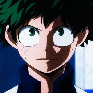 ⚓ ac7c461e Izuku Midoriya My Hero Academia Изуку Мидория, Моя геройская академия, Аниме, Манга, Персонаж, Деку telegram sticker