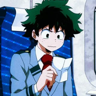 Midoriya Izuku @StickerKeep telegram stickers