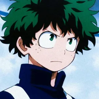 ⚓ e49327d3 Izuku Midoriya My Hero Academia Аниме, Манга, Моя геройская академия, Деку, Изуку Мидория, Герой telegram sticker