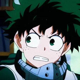 ⚓ f5852122 Izuku Midoriya My Hero Academia Аниме, Манга, Моя геройская академия, Изуку Мидория, Деку, Герой, Мультфильм telegram sticker