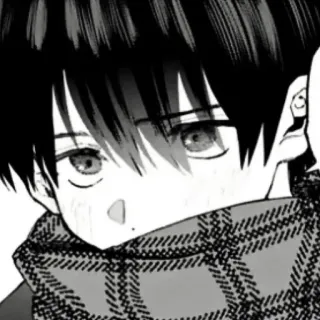 ❄️ 26263a84 Anime, Manga, Junge, Schal, Porträt telegram sticker