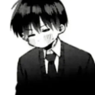 ❄️ 4d6e6d3d Anime, Manga, Junge, Schuluniform, Süß, Monochrom telegram sticker