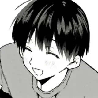 ❄️ 537fe45c Anime, Manga, Junge, lächelnd, süß, Cartoon telegram sticker