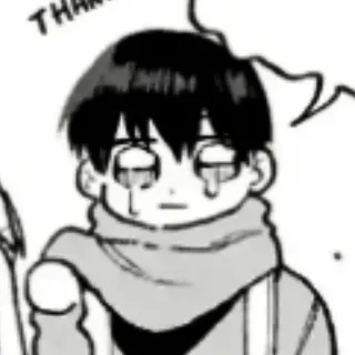 ❄️ 6a6bbf85 THAN Cartoon, Anime, Traurig, Weinend, Figur telegram sticker