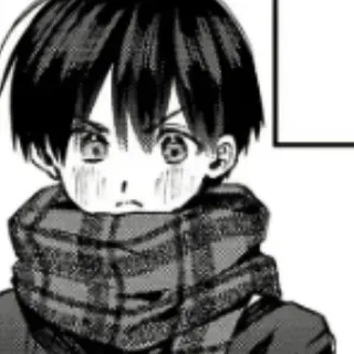 ❄️ 9a025e30 Anime Junge, Manga Charakter, Schal, Süß, Anime Stil telegram sticker