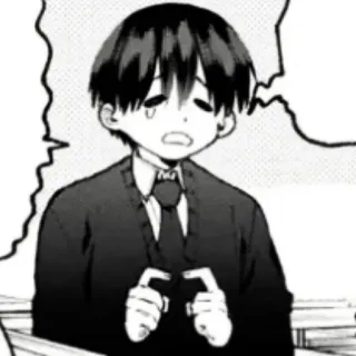 ❄️ 9f3187ac Anime, Manga, Junge, Traurig, Weinend, Schuluniform telegram sticker