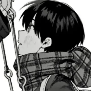 ❄️ b23b3867 Anime, Junge, Schal, Manga, Profil, Illustration, Cartoon telegram sticker