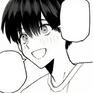 ❄️ d55e4172 Anime, Manga, Porträt, Cartoon, Fröhlich, Lächeln telegram sticker