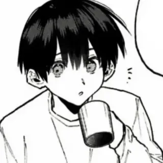 ❄️ f5fac904 Anime, Manga, Junge, Charakter, Trinken, Tasse telegram sticker