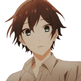 😦 13eadaa2 Anime, Con trai, Horimiya, Manga, Nhân vật whatsapp sticker