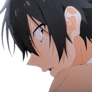 😠 575c0e0c Anime, Manga, Hoạt hình, Chân dung, Khuôn mặt, Con trai whatsapp sticker