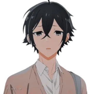 🙁 cea65545 Anime, Sticker, Manga, Hoạt hình, Động, Horimiya whatsapp sticker