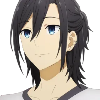 🙂 f0016096 Izumi Miyamura Horimiya Anime, Horimiya, Izumi Miyamura, Nhân vật, Chân dung whatsapp sticker