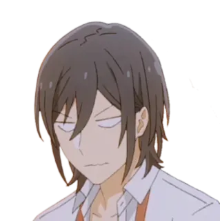 😠 f68945ab anime, bé trai, không hài lòng whatsapp sticker