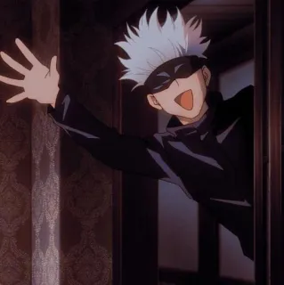 🖐 cb552996 Gojo Jujutsu Kaisen Anime, Jujutsu Kaisen, Gojo, Nhân vật, Lời chào telegram sticker