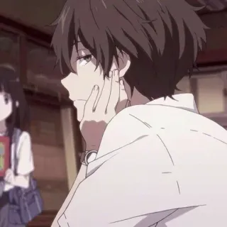 🖤 d9c23c07 Anime, Teenager, Ragazzo, Gobbo, Ragazza, Scuola telegram sticker