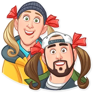 Jay and Silent Bob whatsapp stickers