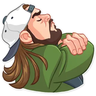 😤 8a99f401 Jay Clerks เจย์, Clerks, เควิน สมิธ, ตัวละคร, ภาพยนตร์, คนขี้ยา telegram sticker