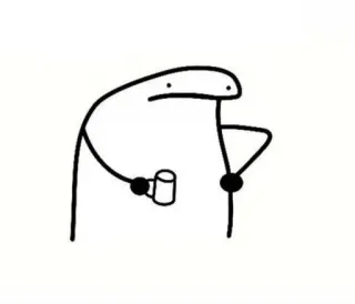 🧪 d3a7a4dd omino stilizzato, minimalista, bere, caffè, tè telegram sticker