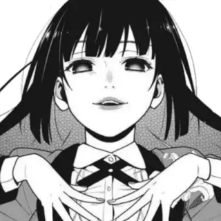 ♣️ 5b789c3b Yumeko Jabami Kakegurui Anime, Manga, Kakegurui, Yumeko Jabami, Jeux d'argent telegram sticker