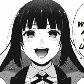 ♣️ f533fa4a Yumeko Jabami Kakegurui Anime, Manga, Fille, Yumeko Jabami, Kakegurui telegram sticker