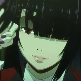 🥀 19e09b0b Yumeko Jabami Kakegurui 动漫, 狂赌之渊, 蛇喰梦子, 赌博, 漫画 telegram sticker