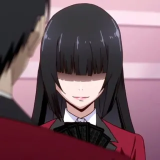 🥀 86ab3dd2 Yumeko Jabami Kakegurui 动漫, 漫画, 狂赌之渊, 蛇喰梦子, 赌博, 卡牌, 制服 telegram sticker