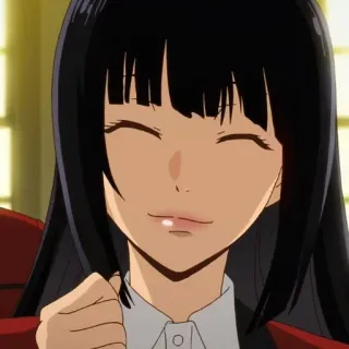 ☕️ 9e4d2bc5 Yumeko Jabami Kakegurui 动漫, 狂赌之渊, 蛇喰梦子, 赌博, 校服, 肖像 telegram sticker