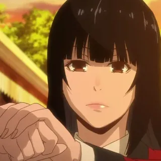 🥀 b10e35f4 Yumeko Jabami Kakegurui 动漫, 狂赌之渊, 蛇喰梦子, 赌博, 学校, 女孩 telegram sticker