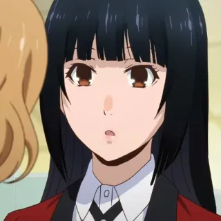☕️ b29fdba6 Yumeko Jabami Kakegurui 动漫, 狂赌之渊, 蛇喰梦子, 角色, 肖像 telegram sticker