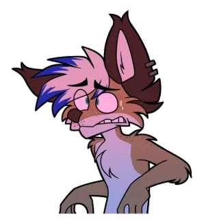 😨 5e886230 만화, 동물, 여우, 캐릭터 telegram sticker