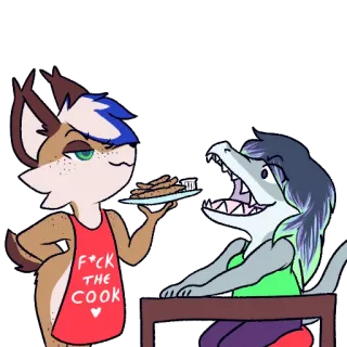 👨‍🍳 f717f5b0 F*CK THE COOK 퍼리, 의인화, 불쾌함, 만화 telegram sticker