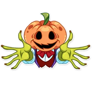 🤗 23608f3f かぼちゃ, ハロウィン, モンスター, 秋, 秋, 怖い, 休日, 不気味 telegram sticker