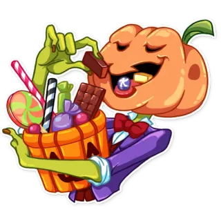 Jack Pumpkin Head telegram stickers