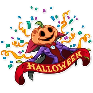 🎉 eeaa696d HALLOWEEN ハロウィン, カボチャ, お祝い, 祝日, お祭り, 飾り telegram sticker