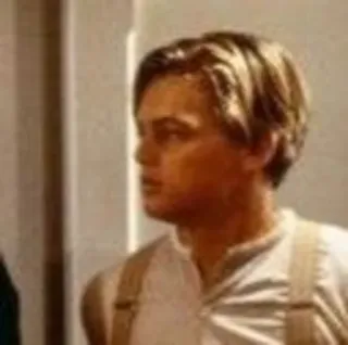 😐 02db00f6 Jack Dawson Titanic 레오나르도 디카프리오, 타이타닉, 잭, 영화, 캐릭터 telegram sticker