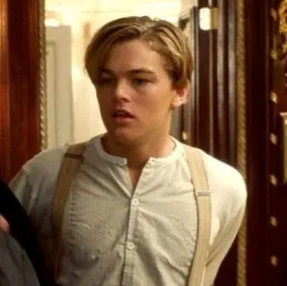 😐 4a0f5305 Jack Dawson Titanic 레오나르도 디카프리오, 타이타닉, 영화, 잭 도슨, 배우 telegram sticker