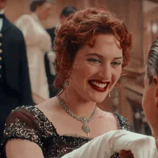 😬 525e5059 Rose DeWitt Bukater Titanic 타이타닉, 로즈 드윗 부케이더, 케이트 윈슬렛, 영화, 로맨스, 역사, 드라마 telegram sticker