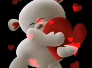 😍 289175cb 테디 베어, 하트, 사랑, 귀여운, 인사, 애정, 로맨틱 telegram sticker