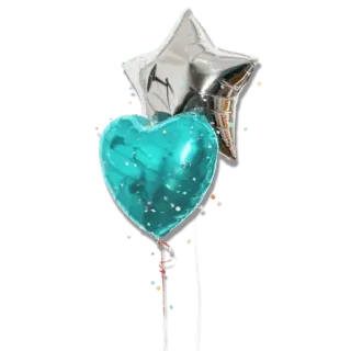 💚 b992715d 풍선, 하트, 별, 축하, 파티, 반짝이, 장식 telegram sticker