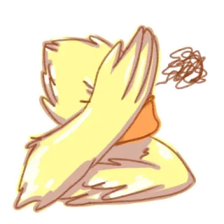 🤦‍♀ ed8bcd79 cartoon, gefrustreerd, boos, personage, geel, emotie telegram sticker